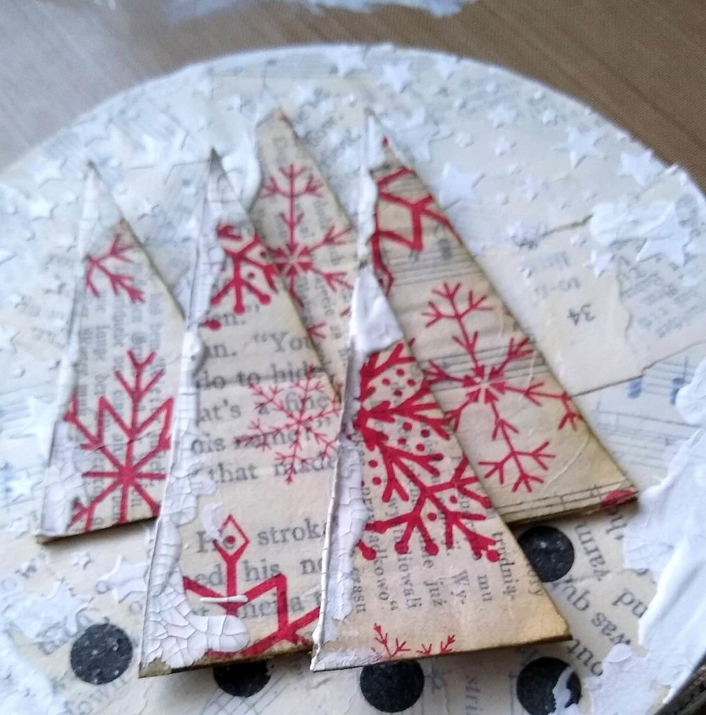 choinki mediowe decoupage