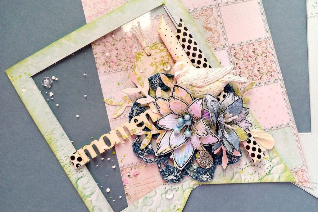 mini album z szybką