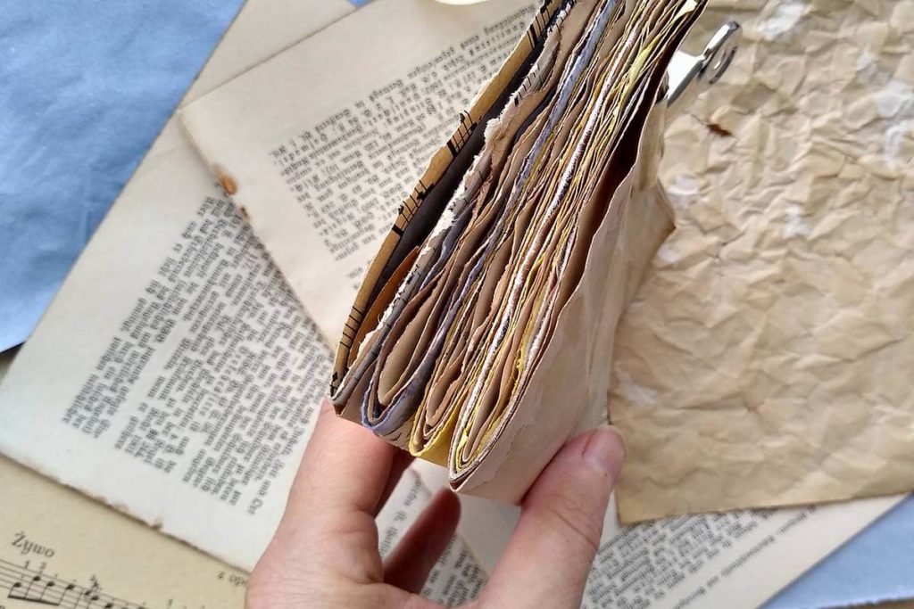 kartki do junk journala