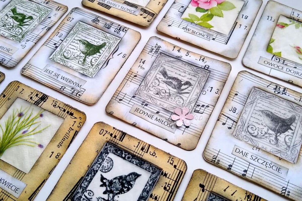 diy slajdy z ptaszkami