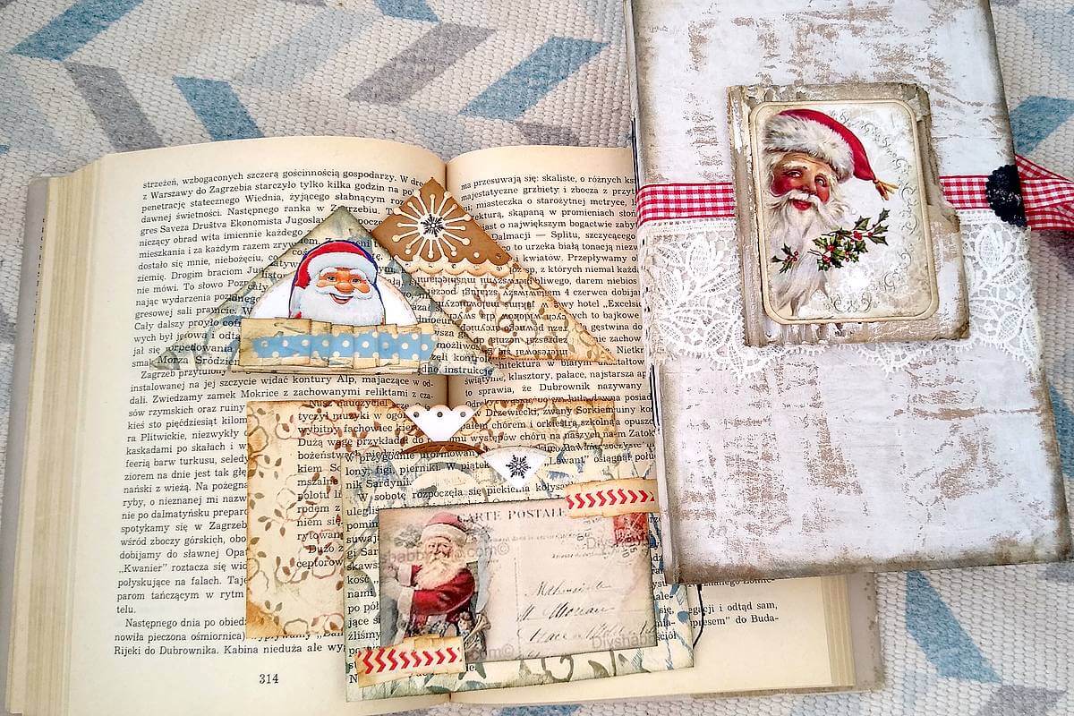 junk journal na święta