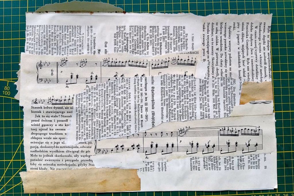 tło na kartki resztkowe